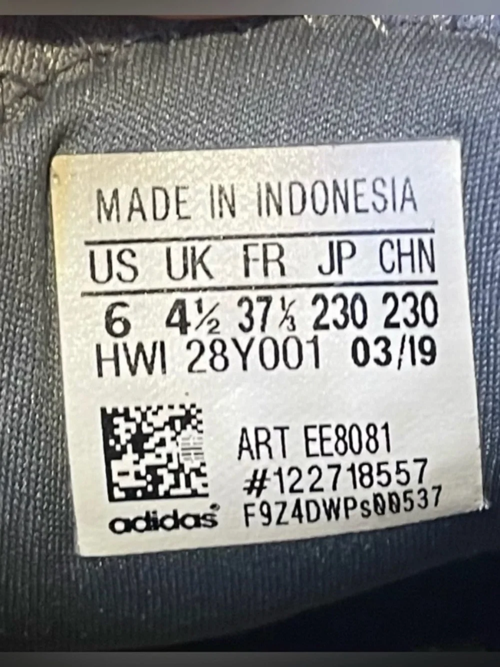 Adidas Cloudfoam Sneakers sz 6